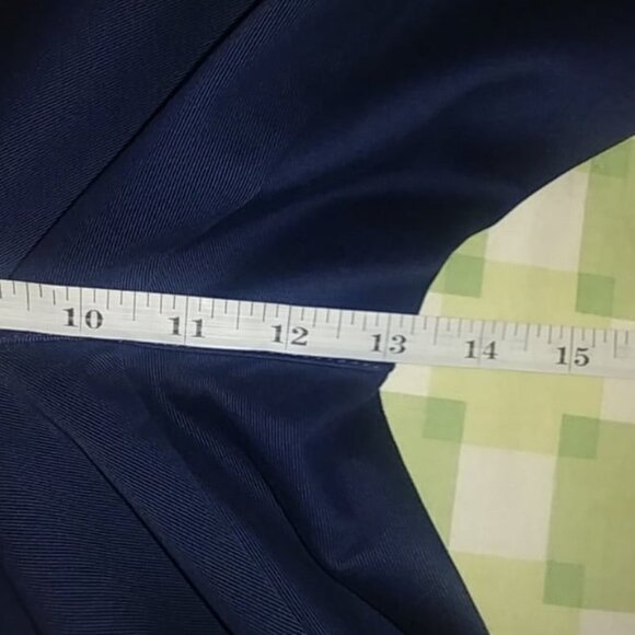 Lands' End Pants Men's Dark Blue Dressy Straight Leg 100%Cotton Size 42 - Picture 6 of 8